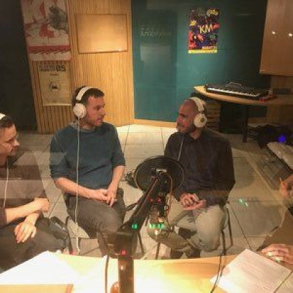 Nestor Siré in Steffen Köhn v studiu Radia Študent