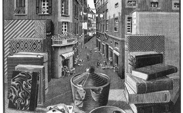 Escher Stil Life and Street