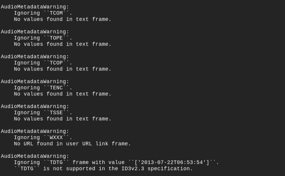 Zajem zaslona linux terminala z večinoma delujočim python skriptom za digitalno izdelovanje glasbenih oprem.