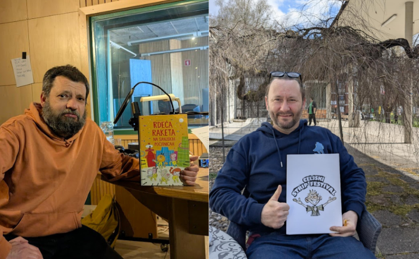 Ivan Mitrevski z izdajo Rdeča raketa na sanjskih počitnicah in Boštjan Večko