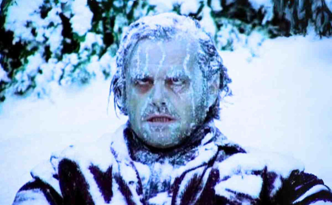 zamrznjen v The Shining pa to