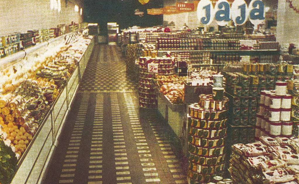 Prva samopostrežna trgovina v SFRJ, ki se je odprla leta 1958 v Beogradu