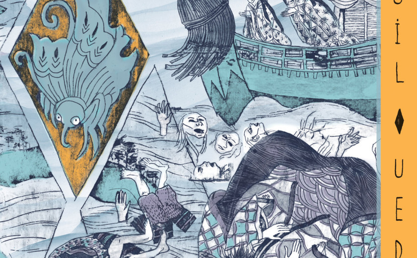 barčica na morju plava